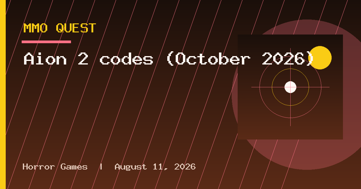 Aion 2 codes (October 2026)