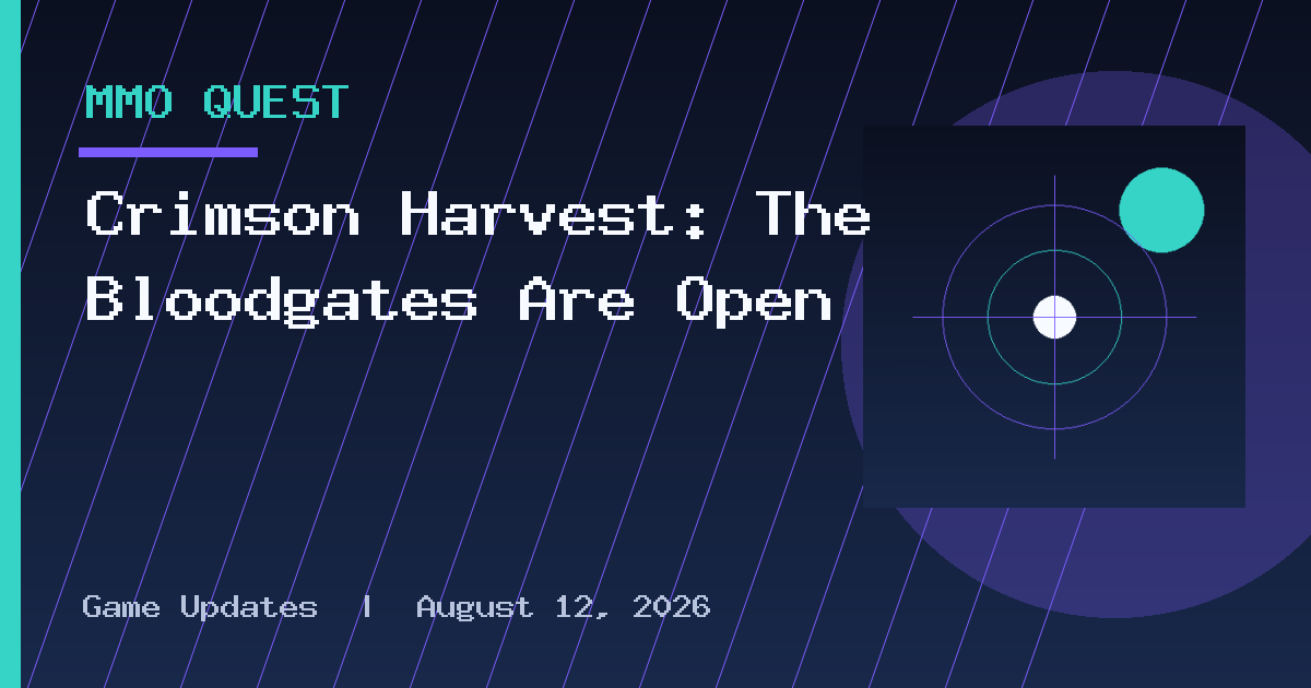 Crimson Harvest: The Bloodgates Are Open