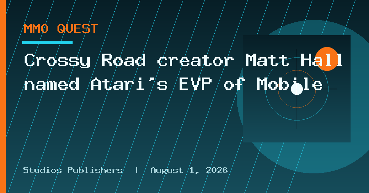 Crossy Road creator Matt Hall named Atari's EVP of Mobile