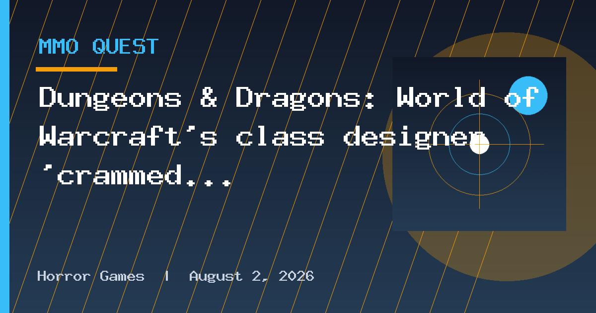 Dungeons & Dragons: World of Warcraft's class designer 'crammed as much