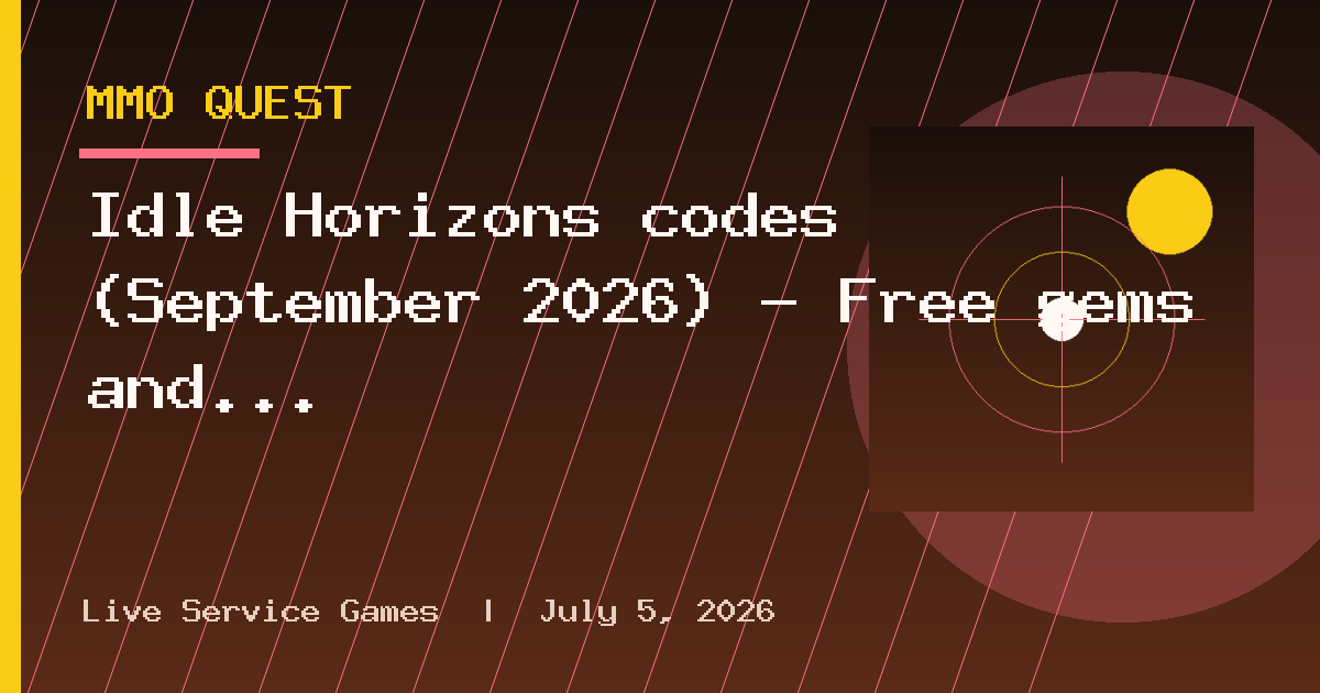 Idle Horizons codes (September 2026) - Free gems and summons