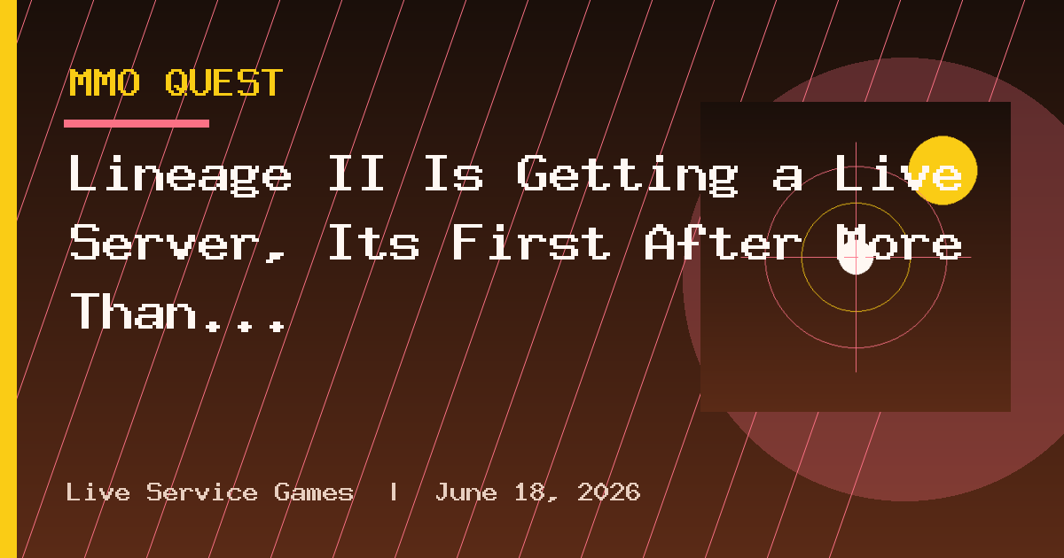 Lineage II Is Getting a Live Server, Its First After More Than a Decade