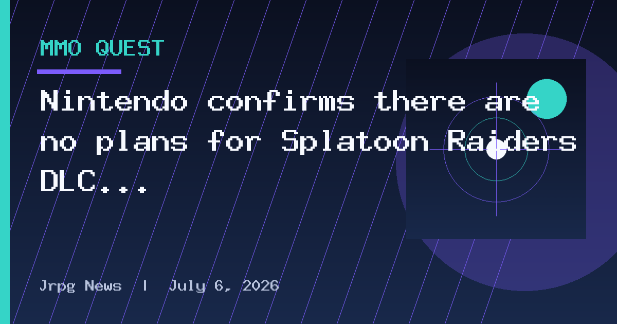 Nintendo confirms there are no plans for Splatoon Raiders DLC