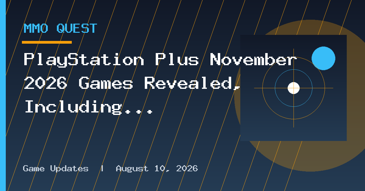 PlayStation Plus November 2026 Games Revealed, Including Dead Island 2 and Tomb