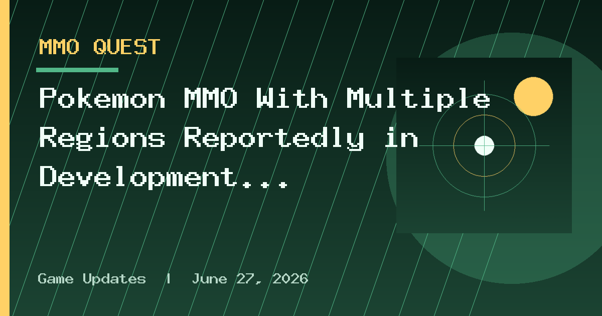 Pokémon MMO With Multiple Regions Reportedly in Development at Game Freak