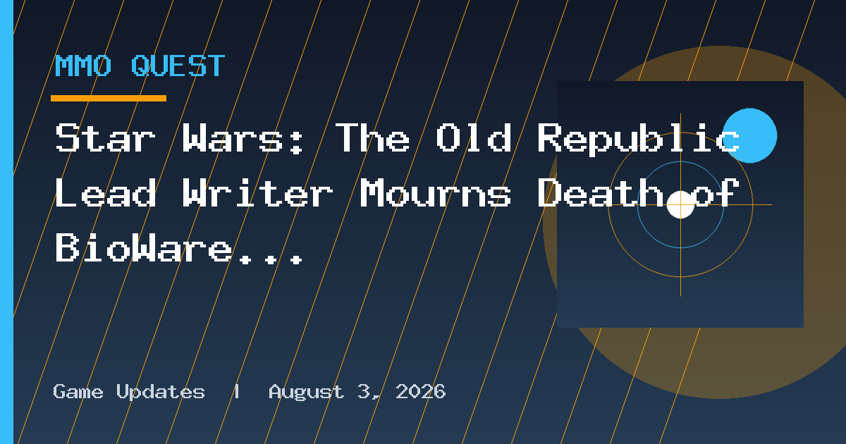 Star Wars: The Old Republic Lead Writer Mourns Death of BioWare as Farewell Post