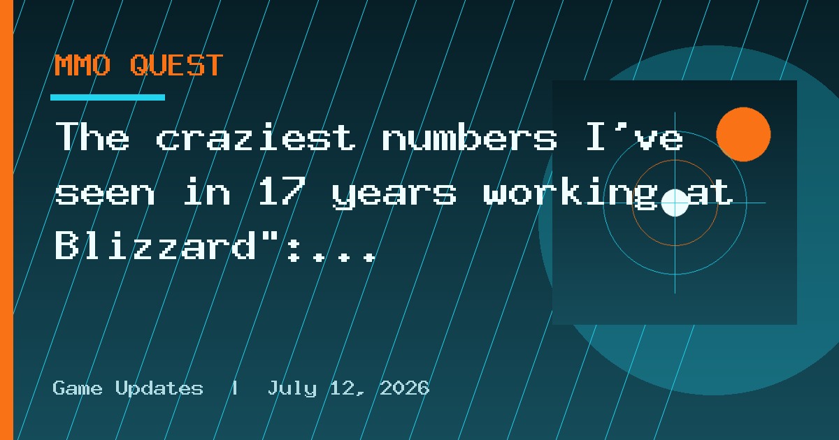 The craziest numbers I've seen in 17 years working at Blizzard": WoW Forever