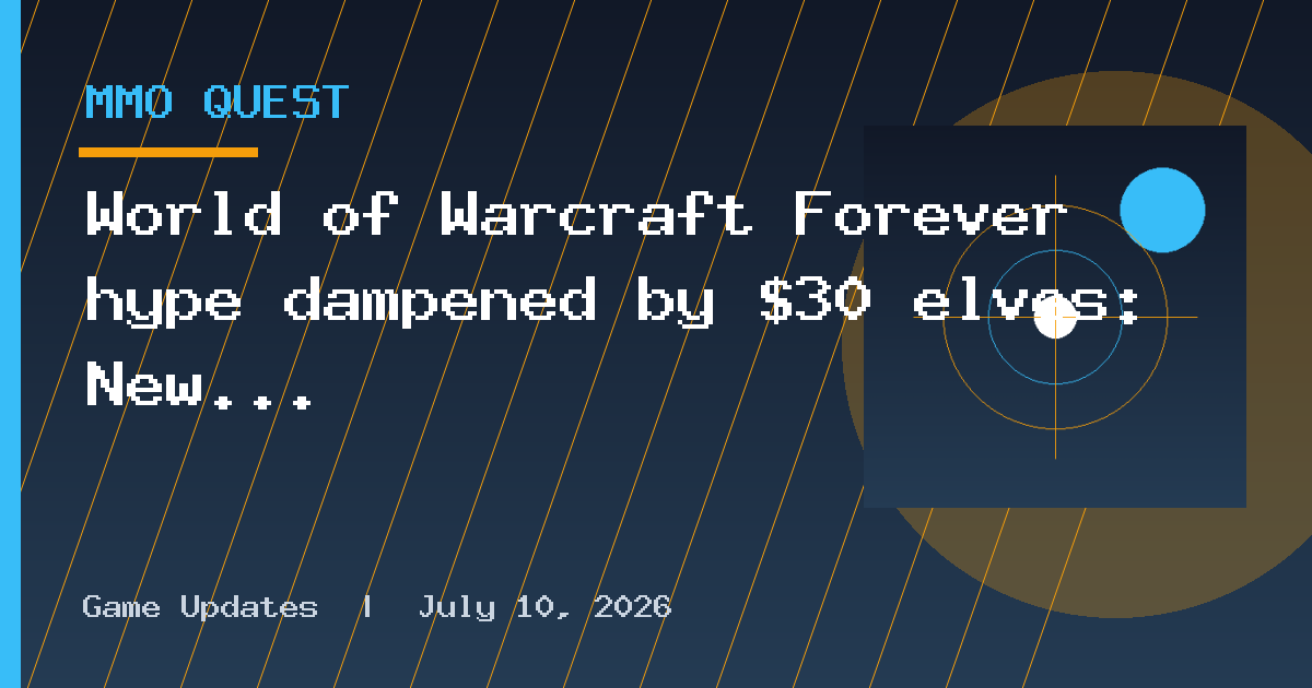 World of Warcraft Forever hype dampened by $30 elves: New Skyborne race locked