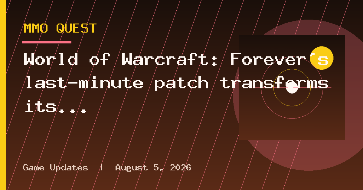World of Warcraft: Forever's last-minute patch transforms its bovines